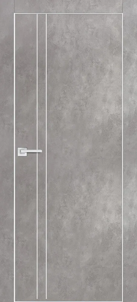 Фото Межкомнатная дверь PX-20  AL кромка с 4-х ст. Серый бетон